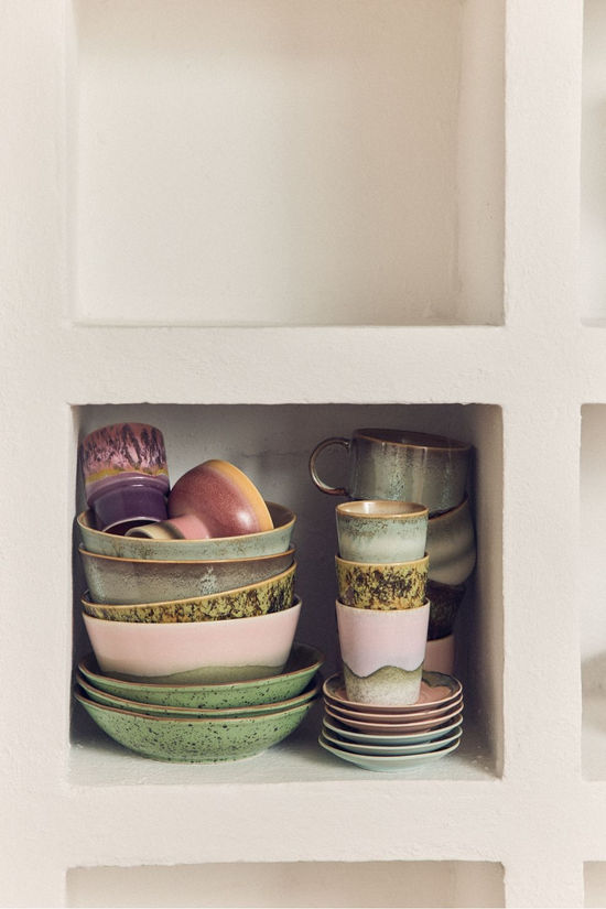 HKLiving Vaisselle 70S Ceramics: Ramen Bowl, Verge (Set Of 2) Verge