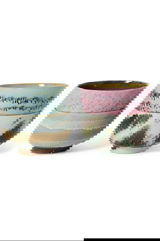 HKLiving Vaisselle 70S Ceramics: Noodle Bowls, Dada, Set Of 4 Dada