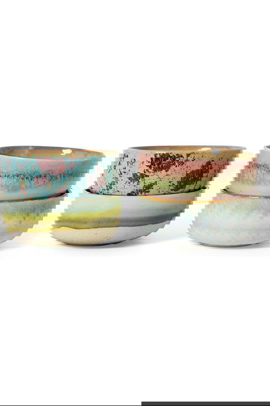 HKLiving Vaisselle 70S Ceramics: Dessert Bowls, Impression, Set Of 4 Impression