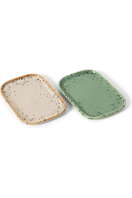 HKLiving Vaisselle 70S Ceramics: Small Trays, Crayon, Set Of 2 Crayon