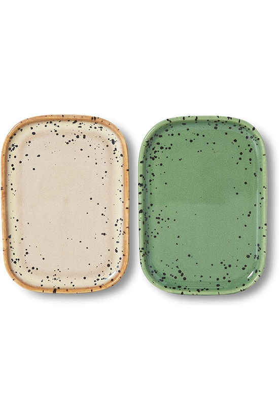 HKLiving Vaisselle 70S Ceramics: Small Trays, Crayon, Set Of 2 Crayon