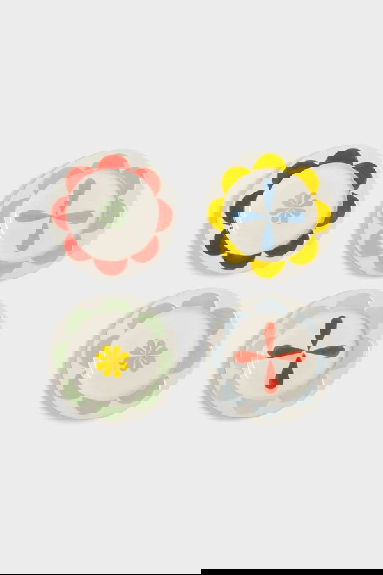 &KLEVERING Servies Plate Folk Small Set Of 4 Multicolour