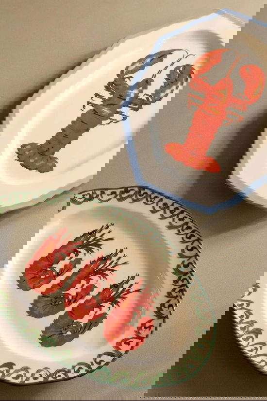 &KLEVERING Servies Platter Sirène Shrimp Multicolour