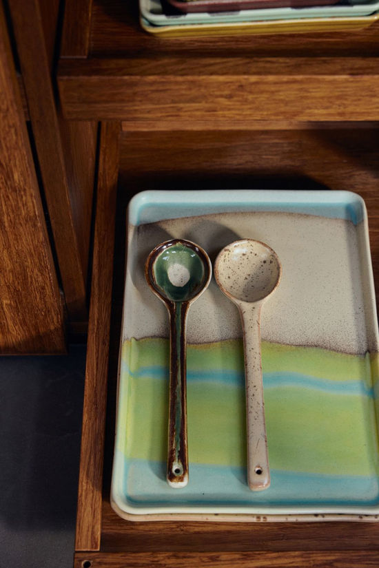 HKLiving Vaisselle 70S Ceramics: Large Tray, Glint Multicolour