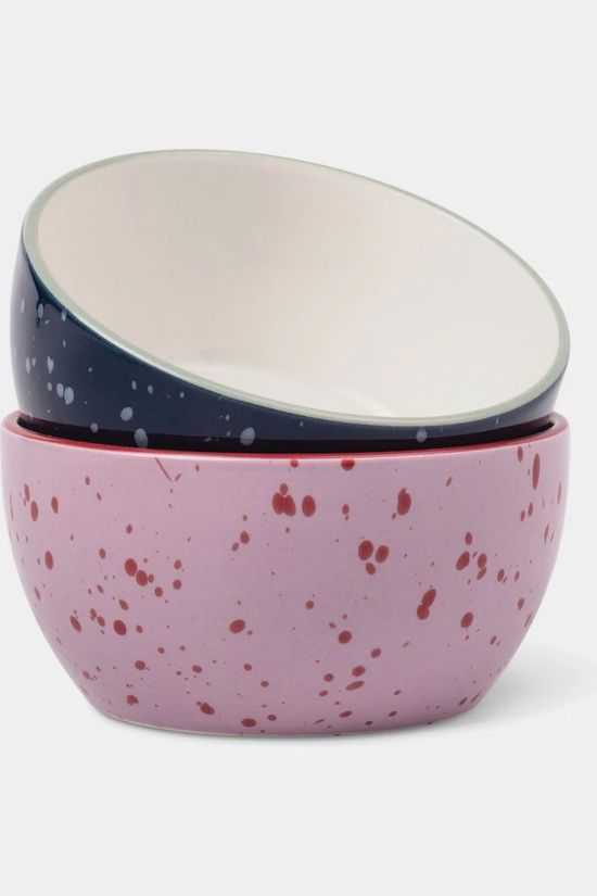 Here's How Vaisselle The Bella Dipping Bowls - Set Of 2 - Navy & Lilac Navy Blue/Lilac