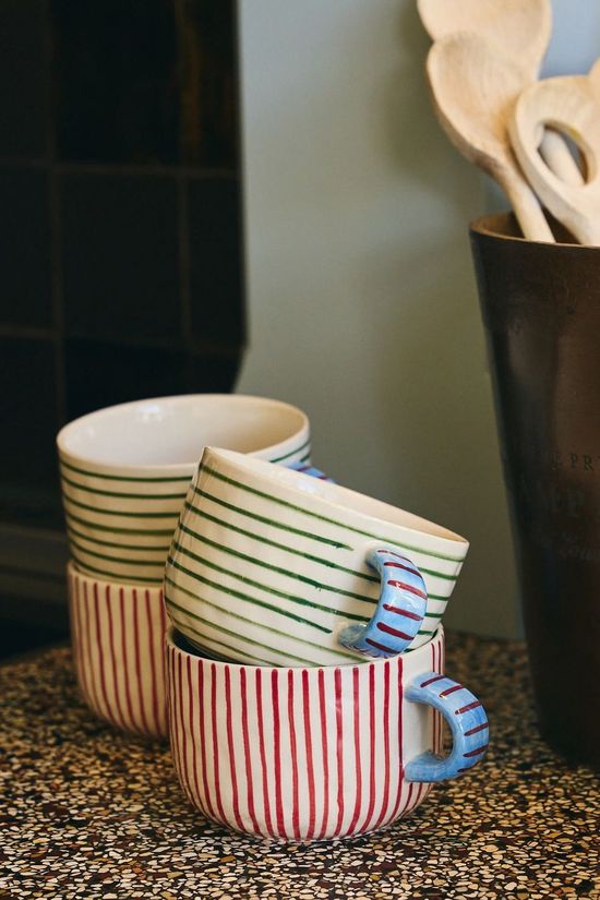 Anna+Nina Vaisselle Archie Cappuccino Mug Multicolour