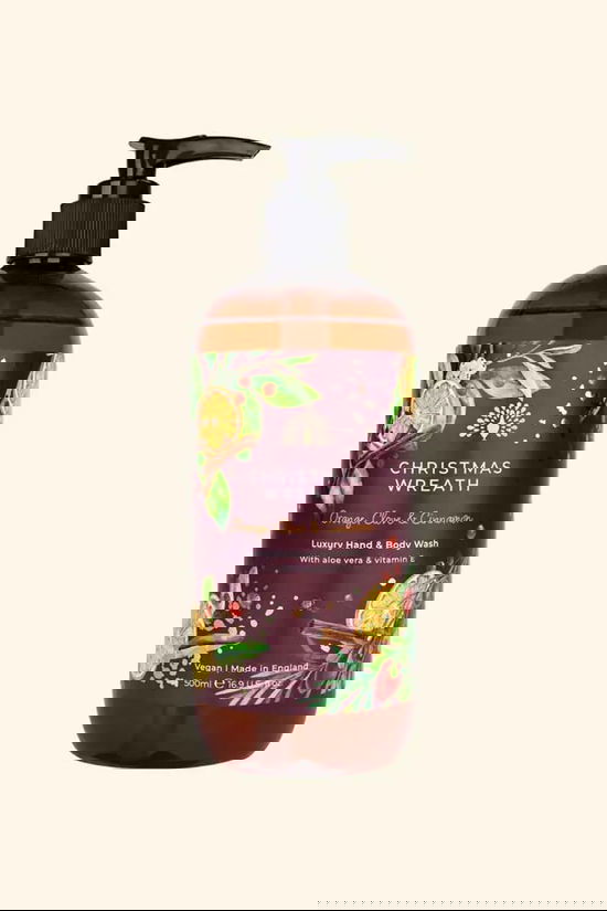THE ENGLISH SOAP COMPANY Hand- en Bodywash Christmas Wreath 500Ml Geen