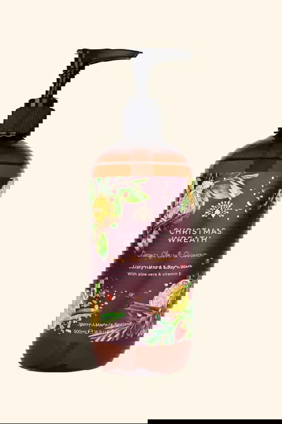 THE ENGLISH SOAP COMPANY Hand- en Bodywash Christmas Wreath 500Ml Geen