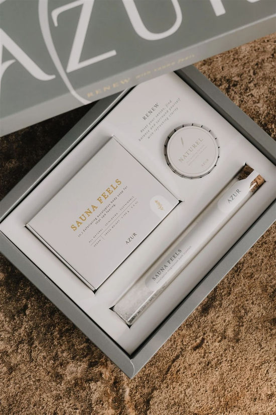 AZUR NATURAL BODYCARE Zeep/Scrub Gift Set Renew Geen