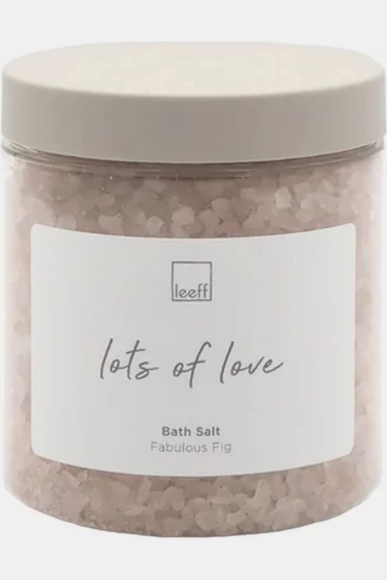 LEEFF Zeep/Scrub Bath Salt Fabulous Fig - Lots Of Love Beige