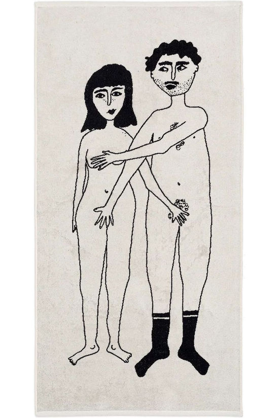 HELEN B Serviette Badhanddoek Naked Couple Geen