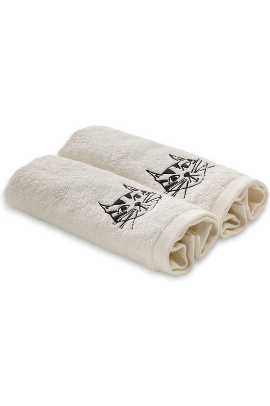 HELEN B Handdoek Gastendoek Cat (Set*2) Geen