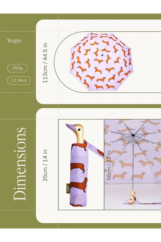 Original Duckhead Accessoire Textiles Compact Duck Umbrella Coucou Suzette Coucou Suzette Dachshund