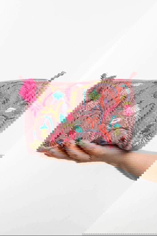 TRANQUILLO Textiel Accessoire Toiletzak Velvet Meadow Bunt