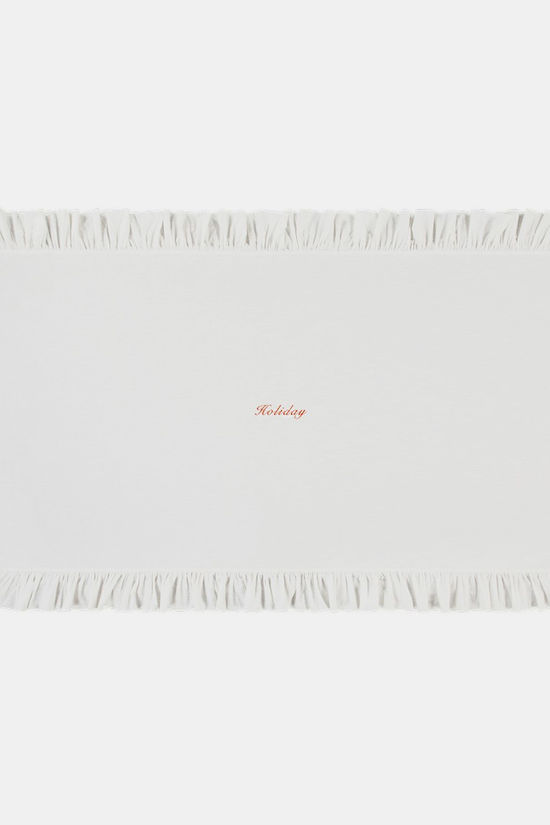 Anna+Nina Textiel Accessoire Holiday Ruffle Tablecloth Multicolour