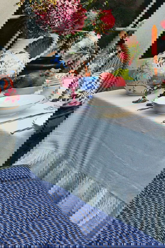 Anna+Nina Textiel Accessoire Holiday Ruffle Tablecloth Multicolour