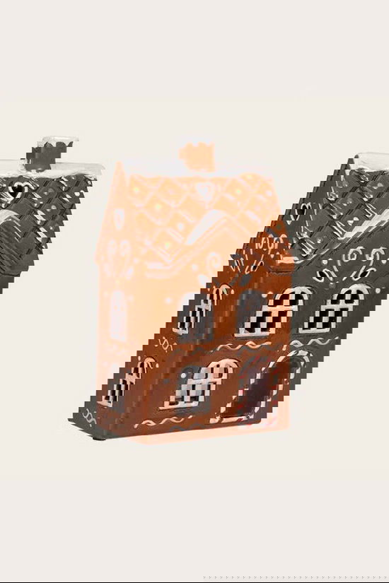 DET GAMLE APOTEK A/S Accessoire De Noël House For T- Light, H 22Cm, W 13Cm, D 9Cm, Brown, Brown