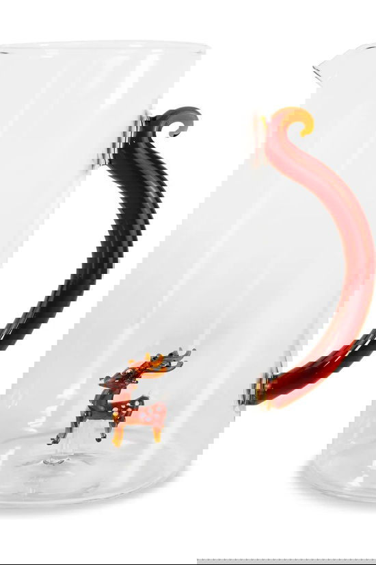 WD Lifestyle Accessoire De Noël Borosilicate Glass Carafe. 1.5 L. Reindeer Geen