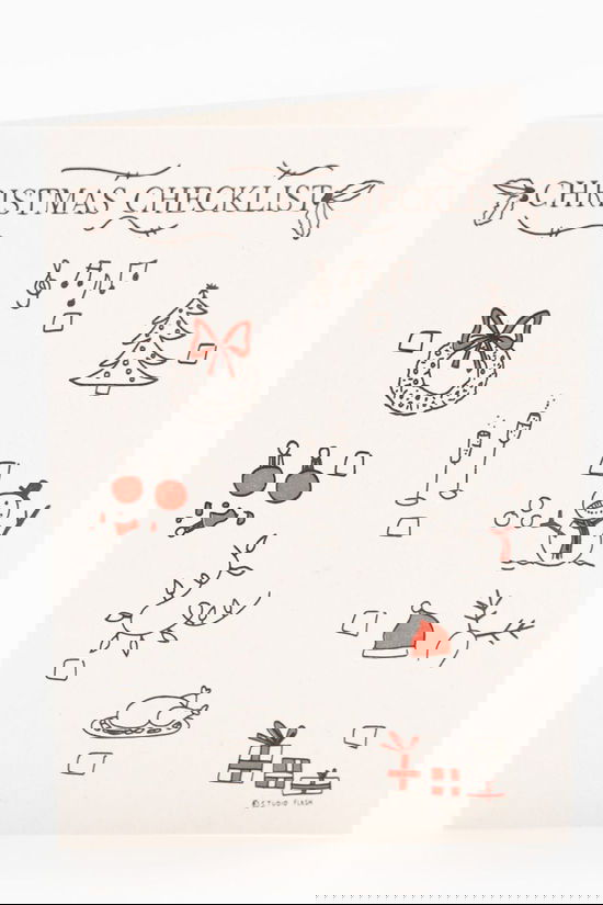 STUDIO FLASH Kerst Accessoire F-Z81 'Christmas Checklist’ Geen