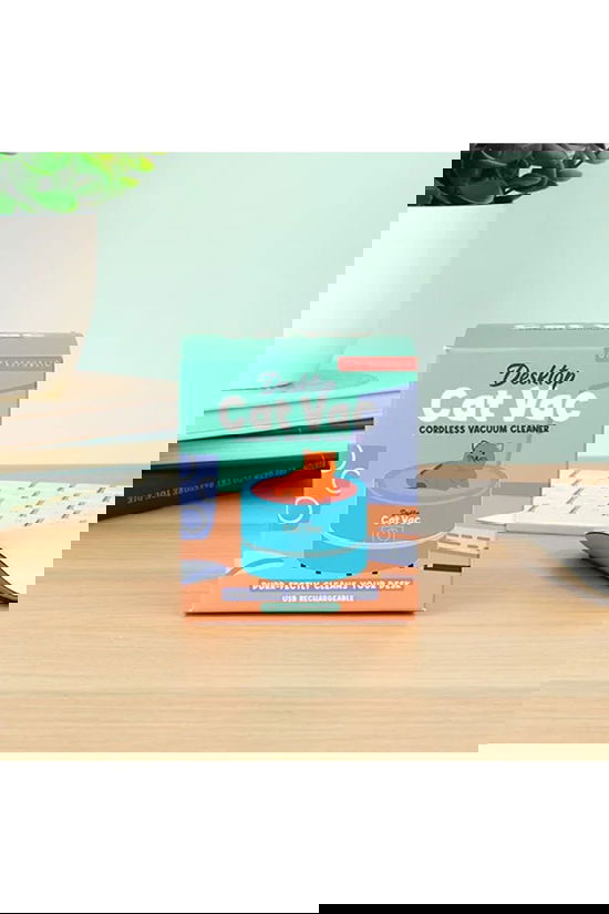 Gift Republic Bureau Accessoire Desktop Vacuum Cleaner - Cat Geen