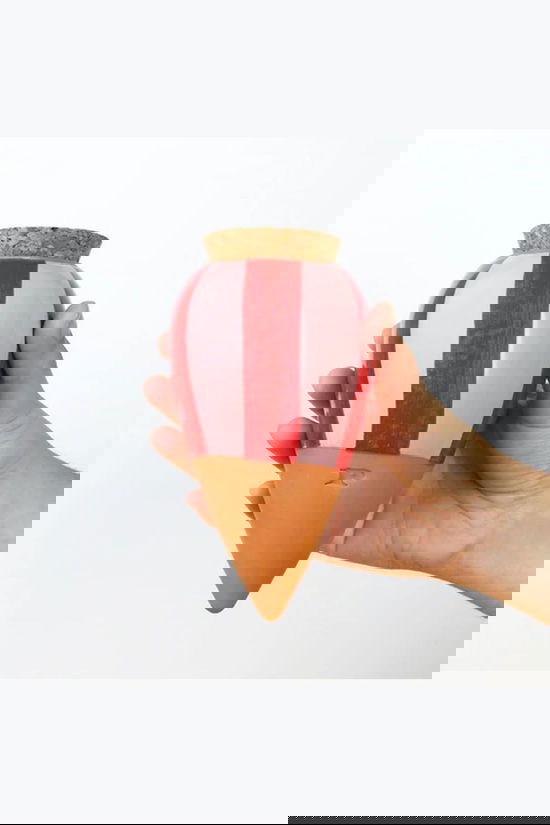 PEPIN Tuin Accessoire Hydrating Olla Striped Red And Pink Striped Red And Pink