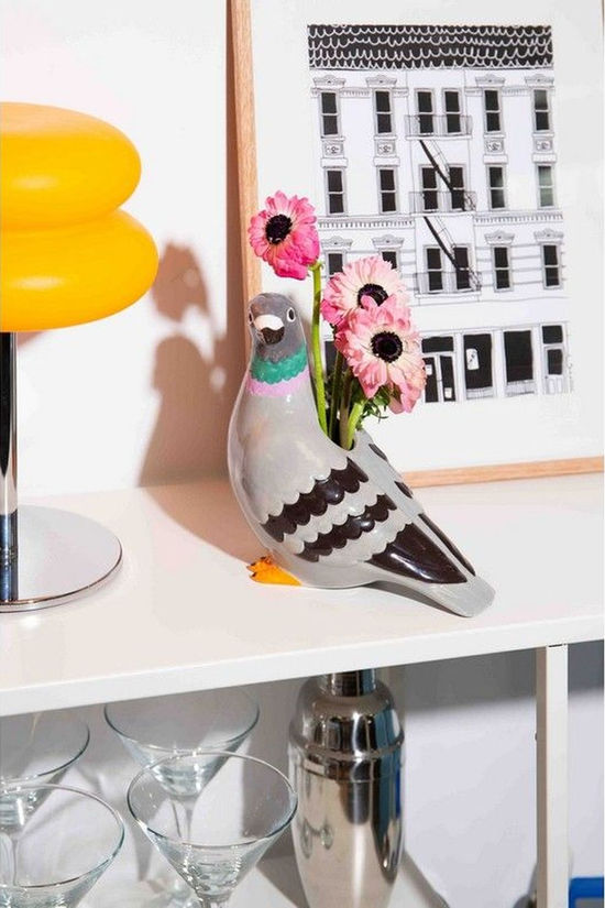 Doiy Vaas Vase, M, Pigeon Geen