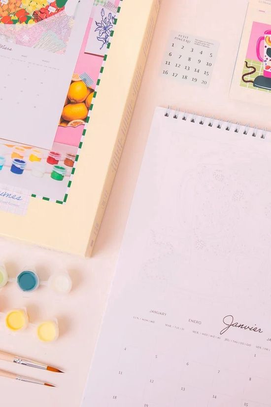 La Petite Epicerie Huis Accessoire Calendar To Paint 2027 No colour
