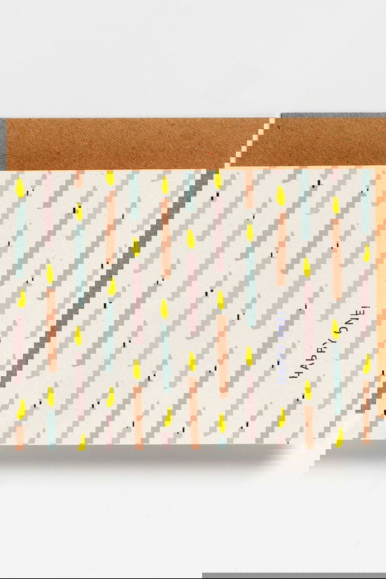 HELLO AUGUST Carte De Voeux - Candles Happy One Geen