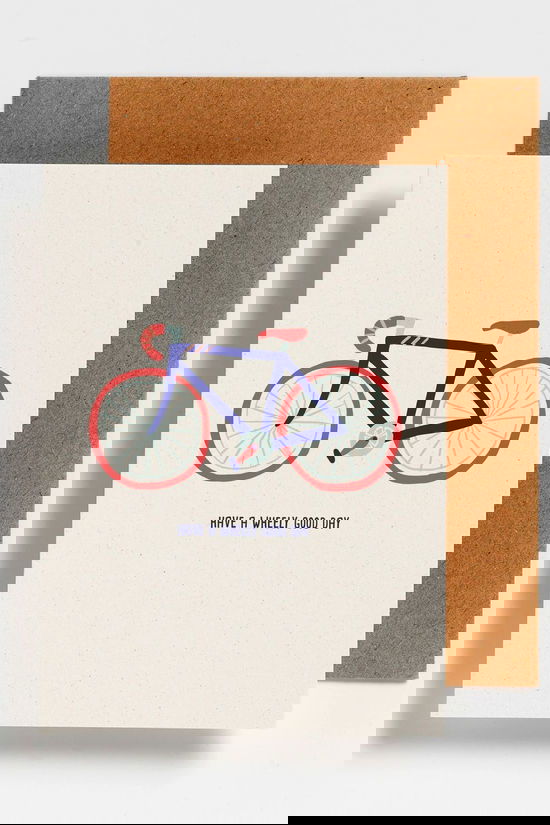 HELLO AUGUST Carte De Voeux - Have A Wheely Good Day Geen