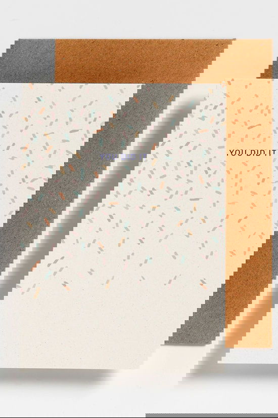 HELLO AUGUST Carte De Voeux - Shapes You Did It Geen