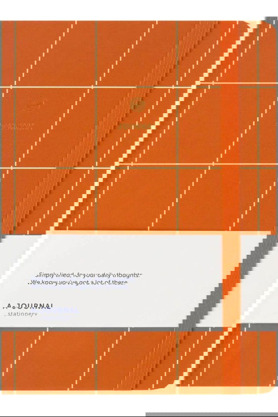 A-JOURNAL Notitieboek Notebook Checkered Terracotta Terracotta
