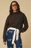 Colorful Standard Sous-Pull Women Merino Wool Turtle Neck Coffee Brown