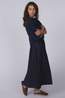 With Black T-Shirt Capri Oversized Midnight Blue