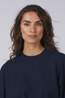 With Black T-Shirt Capri Oversized Midnight Blue