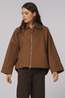 With Black Manteau Jackie Batsleeve Camel