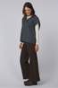 With Black Trui Cooperipover Dark Grey Melange
