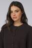 With Black Cardigan Vivianna Dark Brown