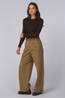 With Black Pantalon Steffis Dark Camel