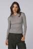 With Black T-Shirt Josefine Grey Stripe