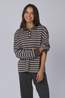 Boii Studios Trui Adanne Stripe Brown Blue
