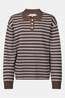 Boii Studios Trui Adanne Stripe Brown Blue