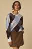 Selected Trui Slwthea Argyle Egret Pattern:Cashmere Blue+Demitasse+Delicioso Me