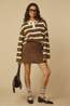Yas Polo Isabelle Fir Green W. Stripes