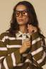Yas Polo Isabelle Fir Green W. Stripes