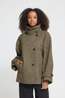 Ichi Manteau Gaziva Dusky Green Melange