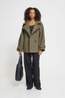 Ichi Manteau Gaziva Dusky Green Melange