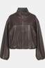 With Black Manteau Aisha Vegan Dark Brown
