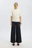 Selected T-Shirt Slwoline Light Twist Tee Egret