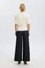 Selected T-Shirt Slwoline Light Twist Tee Egret