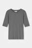 Boii Studios T-Shirt Femke Dark Grey Melange